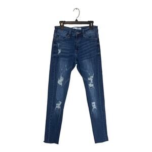 KanCan blue distressed skinny jeans size 27